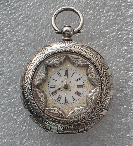 Fob silver victorian circa - silver,