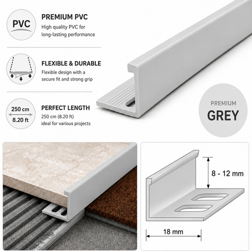 Pvc straight edge tile trim - edge,