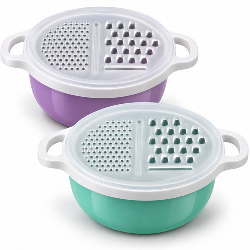 Cheese grater with container - cheese,
