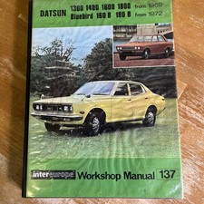 DATSUN WORKSHOP MANUAL BLUEBIRD 1300 1400 1600 1800 160B 180B INTEREUROPE 137