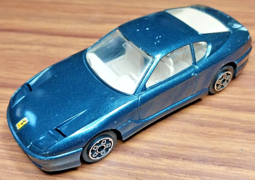 Burago ferrari 456gt blue toy - burago,