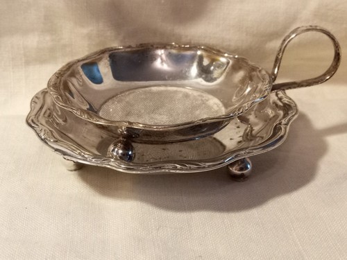 Vintage silver metal tea - silver,
