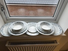 Vintage Noritake Blue Hill fine bone china dinner set x10