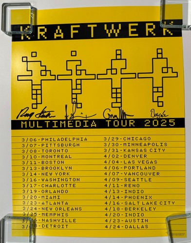Kraftwerk jsa signed autograph - kraftwerk,