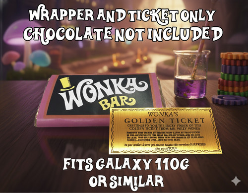 Willy wonka chocolate bar - wonka,