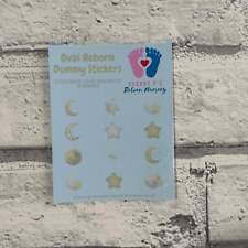 Moon & Stars Oval Reborn Magnetic Dummy Stickers