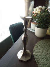 silver plated candlestick with