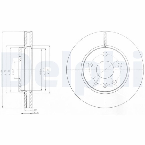 Delphi front rear brake - delphi,