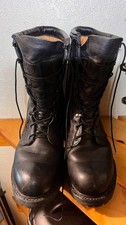 Black Leather Military-Style