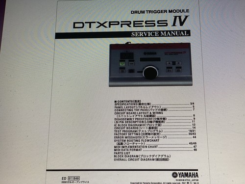 Yamaha dtxpress4 service - yamaha,