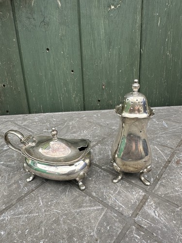 Vintage silver plate - silver, pepper