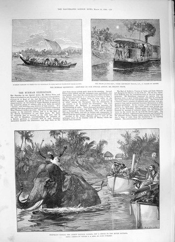 Old antique print - print, 1886