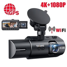 TOGUARD Dash Cam 4K+1080P DVR
