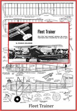Model Airplane Plans (UC): Fleet Trainer 33" Scale for .19-.29 Charles Hollinger