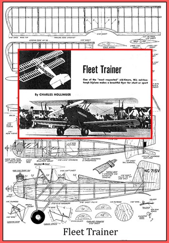 Model airplane plans - airplane, (uc)