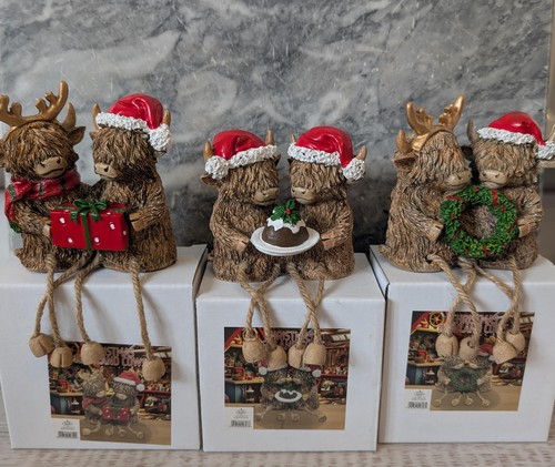 Highland cow christmas - cow,