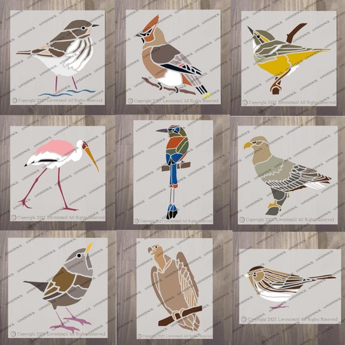 Bird stencils lovestencil - bird,