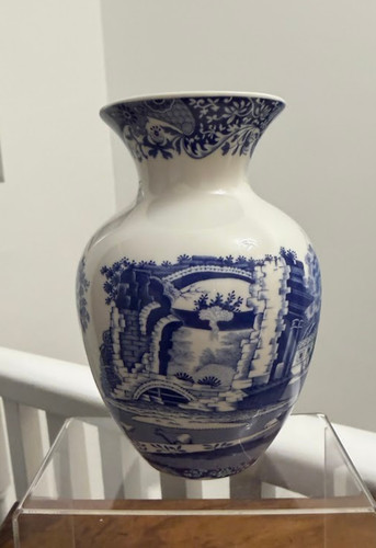 Spode italian blue flower - italian, vase