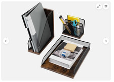 Vintage Wood & Mesh Office