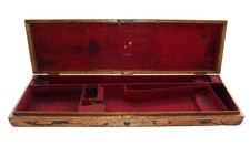 OAK FRAME GUN CASE 31" FOR RESTORATION box shotgun slip