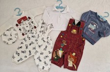 Baby Boy Winter Bundle 6 Pcs Top Trousers  Dungarees Outfit Set 0-3 mths