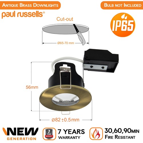 Ip65 fire rated led - ip65, bathroom