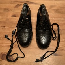 Ghillie Brogues UK7.5 Thistle Mens Kilt Shoes Leather Upper Sole Wedding Ceilidh