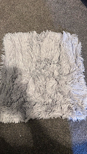 Grey faux fur - grey, textured