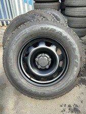 X4 LAND ROVER NEW DEFENDER L663 18” 5093 BLACK STEEL WHEELS & 9MM AT TYRES