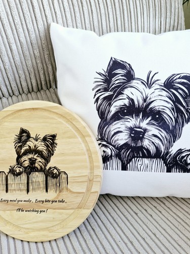 Yorkshire terrier cushion - yorkshire,