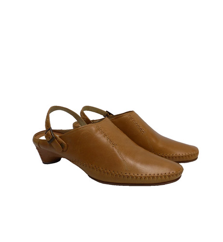 Clarks leather slingback mules - clarks,