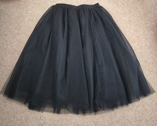 Ladies black tulle layered - ladies,