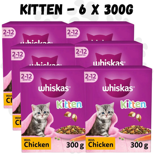 Whiskas kitten dry cat - 6, x