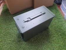 Brand New Lockable M2A1 50 cal Metal Army Military Ammunition Ammo Storage Box