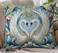 Vintage Elegant Chinoiserie Bird 45 x 45 cm Square 18" 1 pc Cushion Pillow Cover