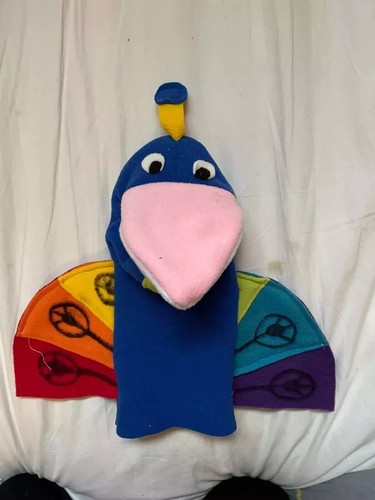 Custom made peacock puppet - custom,