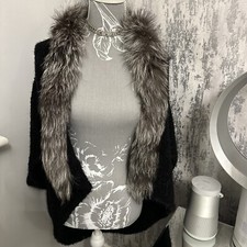 Black Cape Poncho With Real