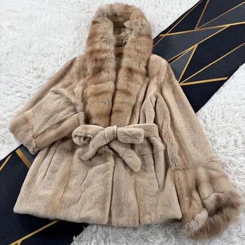 Carven sable sheared mink coat - sable,