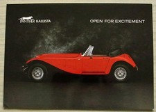 PANTHER KALLISTA SPORTS CAR Sales Brochure 1986 1.6, 2.8 & 2.8 Injection