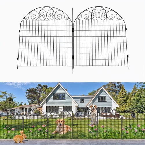 10pcs metal garden fencing - metal,