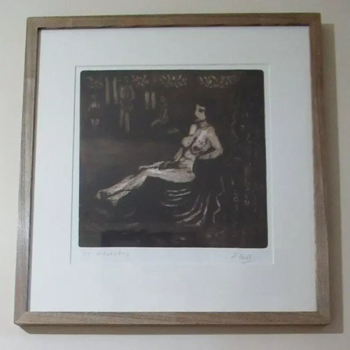 Large modernist etching - large, female