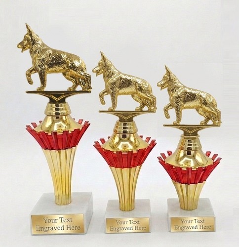 Personalised red and gold - red,