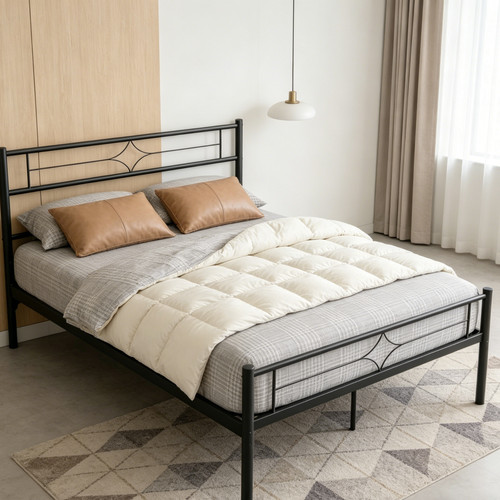 Metal platform bed small - metal,