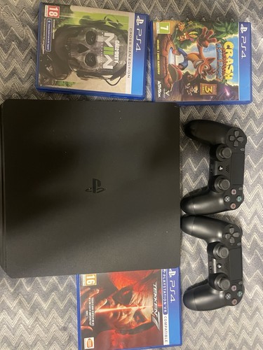 Ps4 with controllers - with, x2
