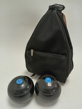 Thomas Taylor Lawn Bowls Set of 2 with Carry Bag - Size 2 Full Bias Preowned 