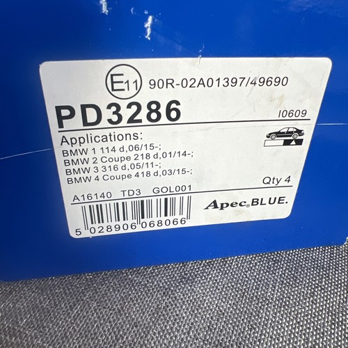 Brake pads set rear pd3286 - brake,