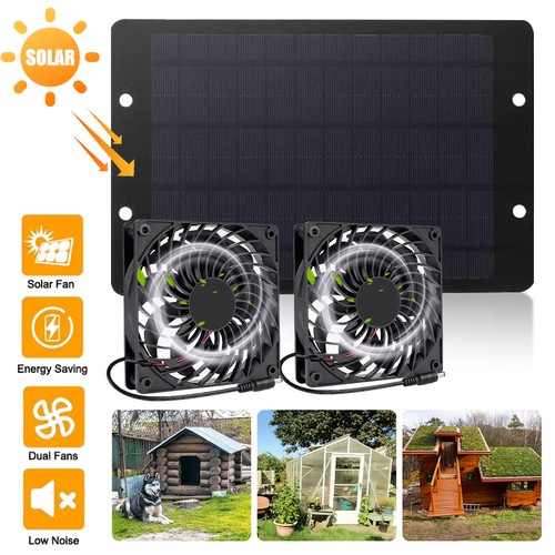 Solar powered panel - panel, fan