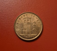 Isle of Man 2p Pence 2005 AA Copper Plated Steel Coin - Albert Tower and Ship