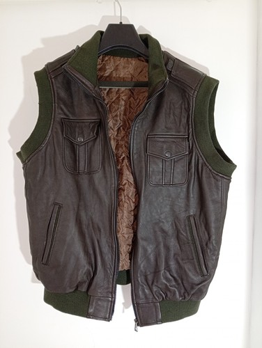 Mens faux leather - leather, bodywarmer