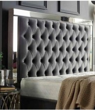 Grey Plush Velvet Divan